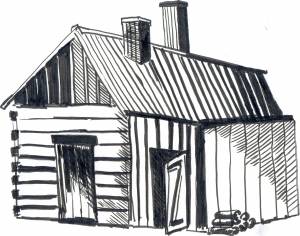 Рисунок черной бани